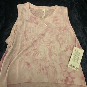 Lululemon Train to Be Tank in pink tie dye! Brand new with tags